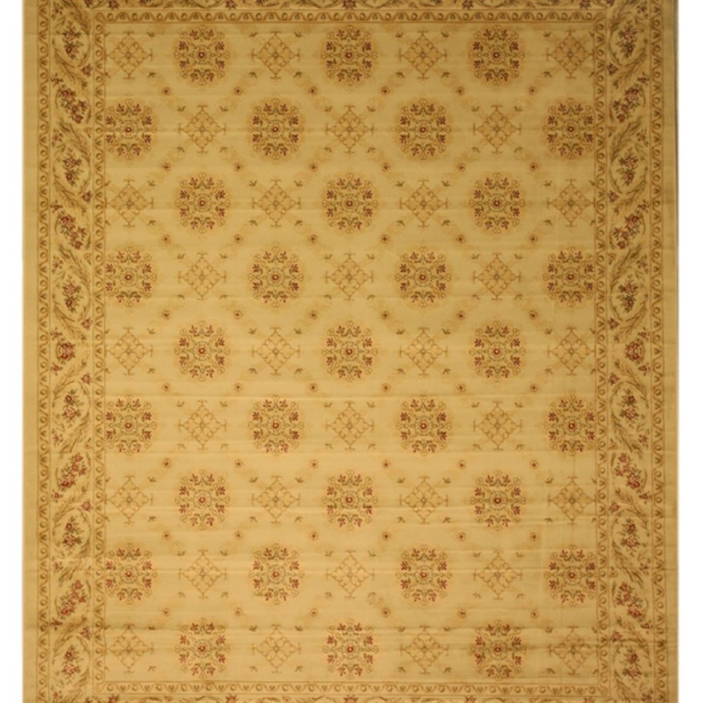 Canterbury Beige Floral Elegance Rug